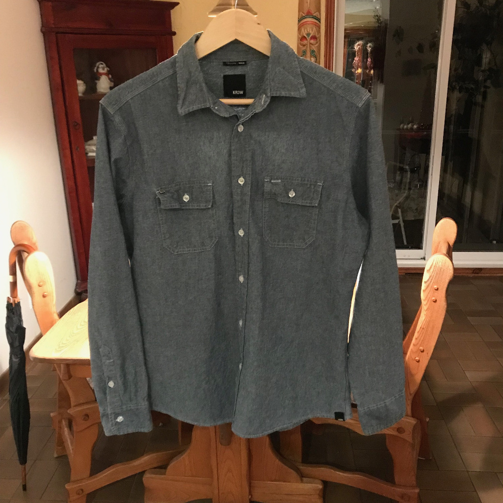 KR3W DENIM Shirt, Size Medium, Very Good Condition